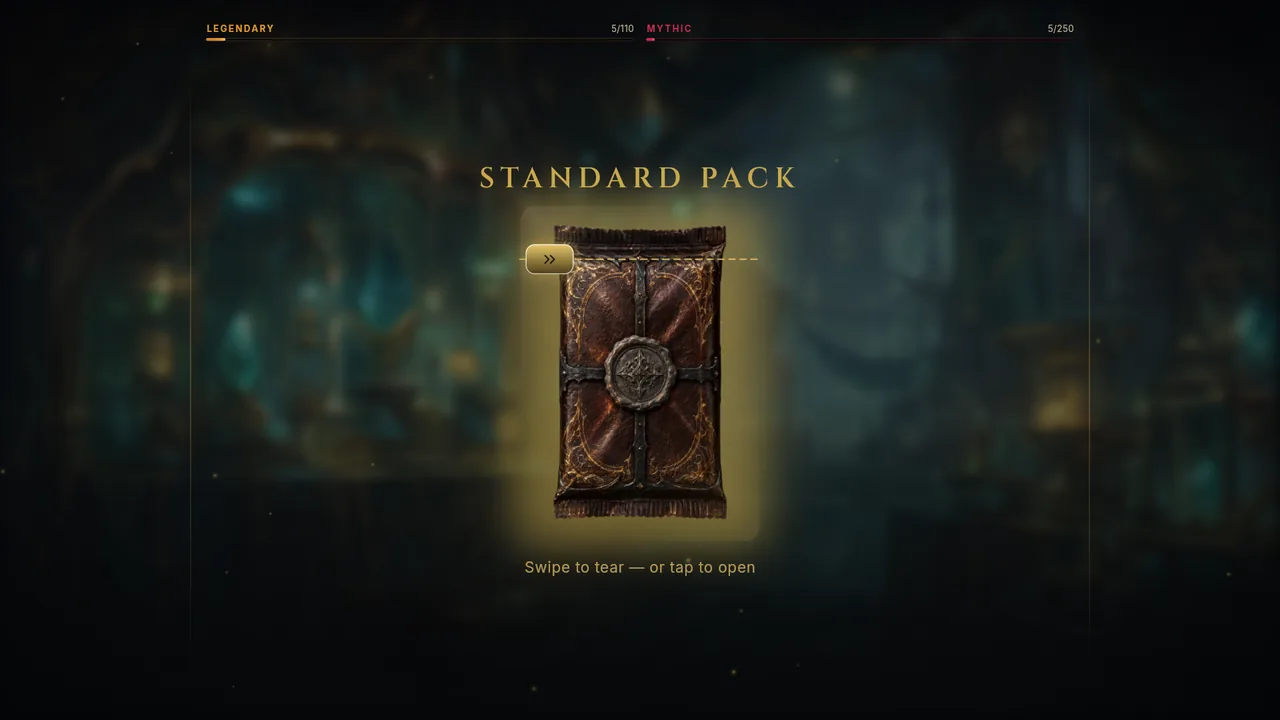A sealed Standard Pack ready to tear